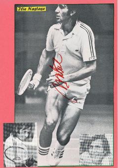 Ilie Nastase  Rumänien  Tennis Autogramm Bild original signiert 