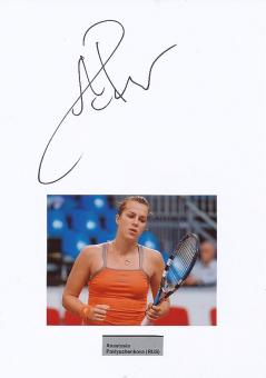 Anastasia Pavlyuchenkova  Rußland  Tennis Autogramm Karte original signiert 