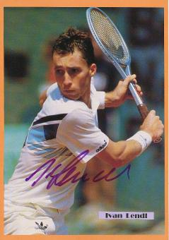 Ivan Lendl  USA  Tennis Autogramm Bild original signiert 