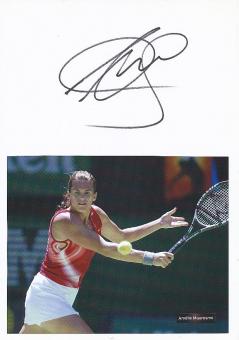 Amelie Mauresmo  Frankreich  Tennis Autogramm Karte original signiert 