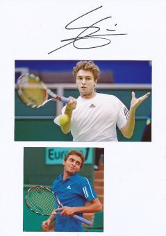 Gilles Simon  Frankreich  Tennis Autogramm Karte original signiert 
