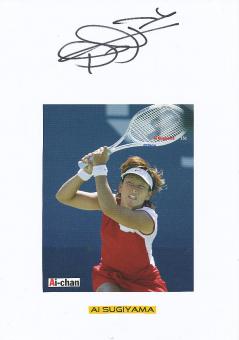 Ai Sugiyama  Japan Tennis Autogramm Karte original signiert 