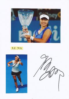 Na Li  China  Tennis Autogramm Karte original signiert 