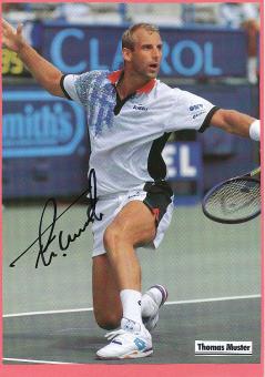 Thomas Muster  Österreich  Tennis Autogramm Bild original signiert 