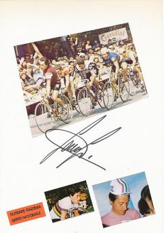 Giuseppe Saronni  Italien  Radsport Karte original signiert 