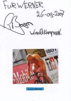 Lars Boom  NL  Radsport Karte original signiert 