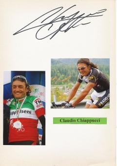 Claudio Chiappucci  Italien  Radsport Karte original signiert 
