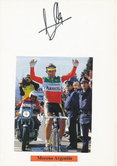 Moreno Argentin  Italien  Radsport Karte original signiert 