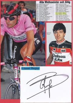 Gianni Bugno  Italien  Radsport Karte original signiert 