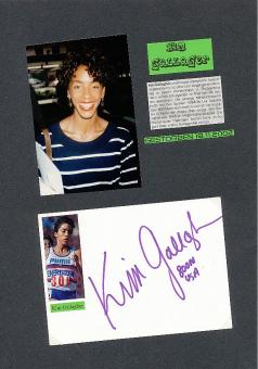Kim Gallagher † 2002  USA  2.OS Olympia 1984  Leichtathletik  Autogramm Karte original signiert 