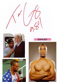 Tyson Gay  USA Leichtathletik  Autogramm Karte original signiert 