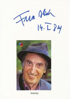 Herbert Fux † 2007   Film & TV Autogramm Karte original signiert 