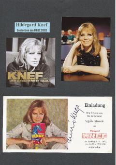 Hildegard Knef † 2002   Film & TV Autogrammkarte original signiert 