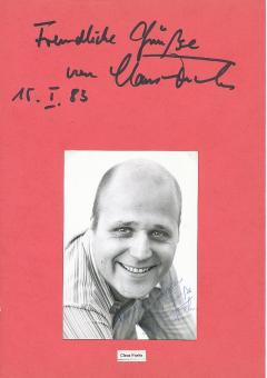 2  x Claus Fuchs  Film & TV Autogrammkarte + Karte original signiert 