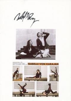 Isabel Karajan  Film & TV Autogramm Karte original signiert 