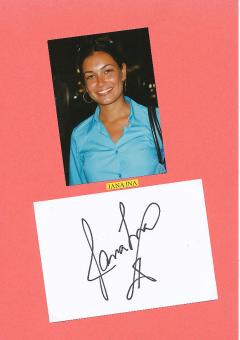 Jana Ina  Model  TV Autogramm Karte original signiert 