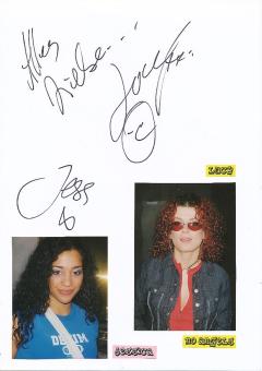 No Angels   Lucy & Jessica  Musik  Autogramm Karte original signiert 