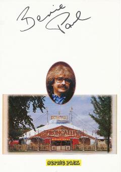Bernhard Paul  Cirkus Roncalli  Clown  TV Autogramm Karte original signiert 