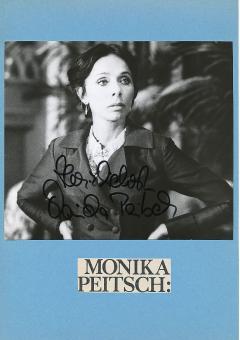 Monika Peitsch   Film &  TV Autogramm Foto  original signiert 
