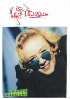 Katja Riemann  Film & TV Autogramm Karte original signiert 