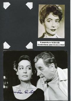 Hannelore Schroth † 1987  Film &  TV Autogramm Foto  original signiert 