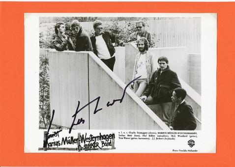Marius Müller Westernhagen  Tour 1981  Musik Autogramm Foto original signiert 