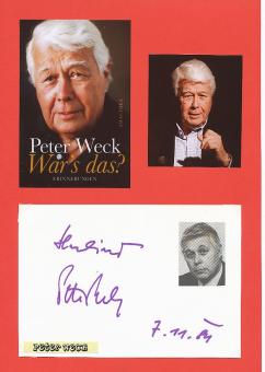 Peter Weck  Film &  TV Autogramm Karte original signiert 