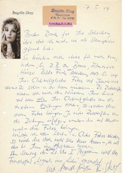 Brigitte Skay † 2012   Film & TV Autogramm Blatt original signiert 