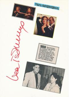 Vera Tschechowa  Film &  TV Autogramm Karte original signiert 