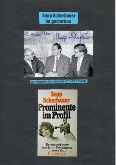 Sepp Scherbauer † Autor Boxen Moderator  Autogramm Foto original signiert 