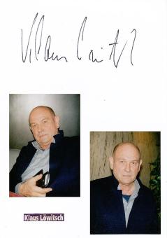 Klaus Löwitsch † 2002  Film &  TV Autogramm Karte original signiert 