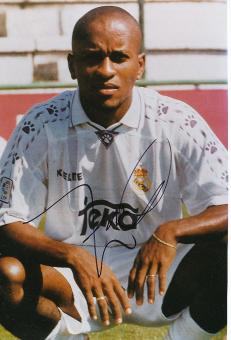 Ze Roberto   Real Madrid  Fußball Autogramm 30 x 20 cm Foto original signiert 