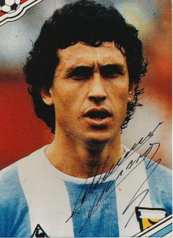 Jorge Valdano  Argentinien Weltmeister WM 1986  Fußball  Autogramm 30 x 20 cm Foto  original signiert 