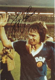 Jürgen Sparwasser  DDR  WM 1974  Fußball Autogramm  30 x 20 cm Foto original signiert 