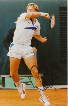 Boris Becker  Tennis Autogramm 28 x 18 cm Foto original signiert 