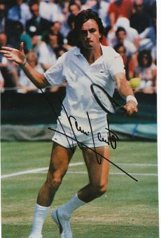 Henri Leconte  Frankreich  Tennis Autogramm 30 x 20 cm Foto original signiert 