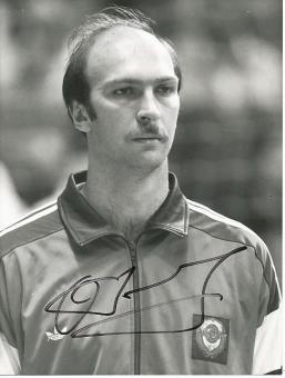 Oleg Gagin  Rußland Handball Autogramm 16 x 22 cm Foto original signiert 