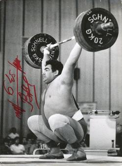 Wassili Alexejew † 2011  UDSSR Rußland Gewichtheben  Autogramm 24 x 18 cm Foto  original signiert 