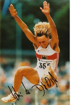 Heike Drechsler   Leichtathletik  Autogramm 27 x 18 cm Foto  original signiert 