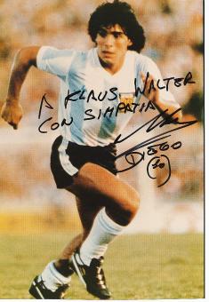 Diego Maradona † 2020 Argentinien Weltmeister WM 1986   Fußball 30 x 20 cm Autogramm Foto original signiert 