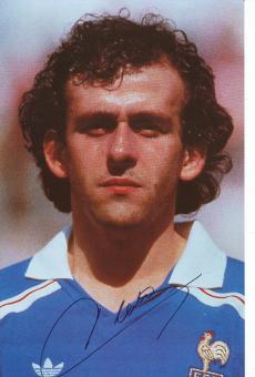 Michel Platini Frankreich Europameister EM 1984  Fußball Autogramm 30 x 20 cm Foto original signiert 
