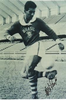 Nilton Santos † 2013 Brasilien Weltmeister WM 1958 + 1962  Fußball 30 x 20 cm Autogramm Foto original signiert 