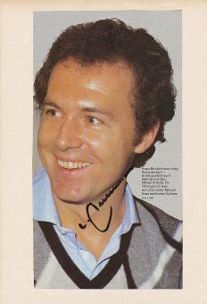 Franz Beckenbauer † 2024  FC Bayern München & DFB   Fußball Autogramm Bild  original signiert 
