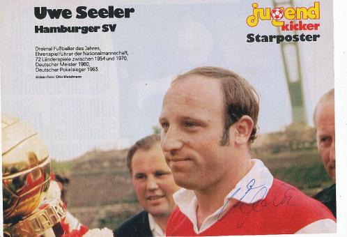 Uwe Seeler † 2022  Hamburger SV  & DFB   Fußball Autogramm Bild  original signiert 