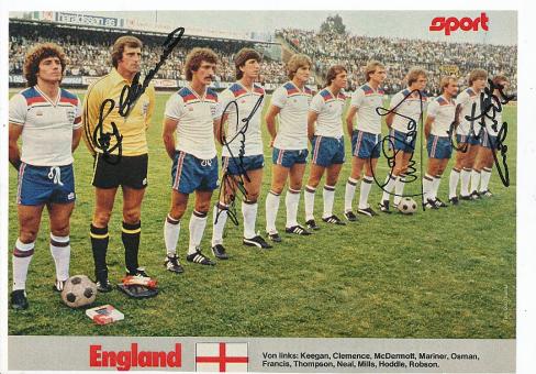 England  Nationalteam   Fußball Autogramm Bild  original signiert 