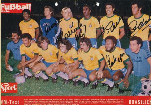 Brasilien  Nationalteam   Fußball Autogramm Bild  original signiert 
