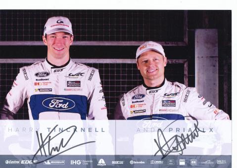 Harry Tincknell & Andy Priaulx   Auto Motorsport 20 x 29 cm  Autogrammkarte  original signiert 