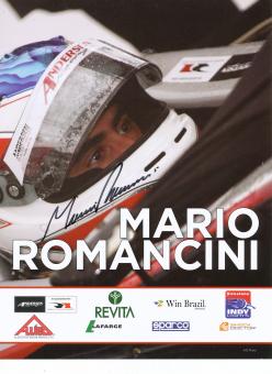 Mario Romancini  Auto Motorsport 21 x 28 cm Autogrammkarte original signiert 