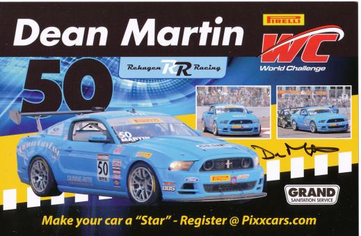 Dean Martin  Auto Motorsport 15 x 23 cm Autogrammkarte original signiert 