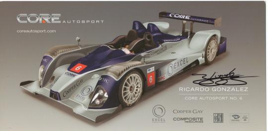 Ricardo Gonzalez  Auto Motorsport 13 x 23 cm Autogrammkarte original signiert 